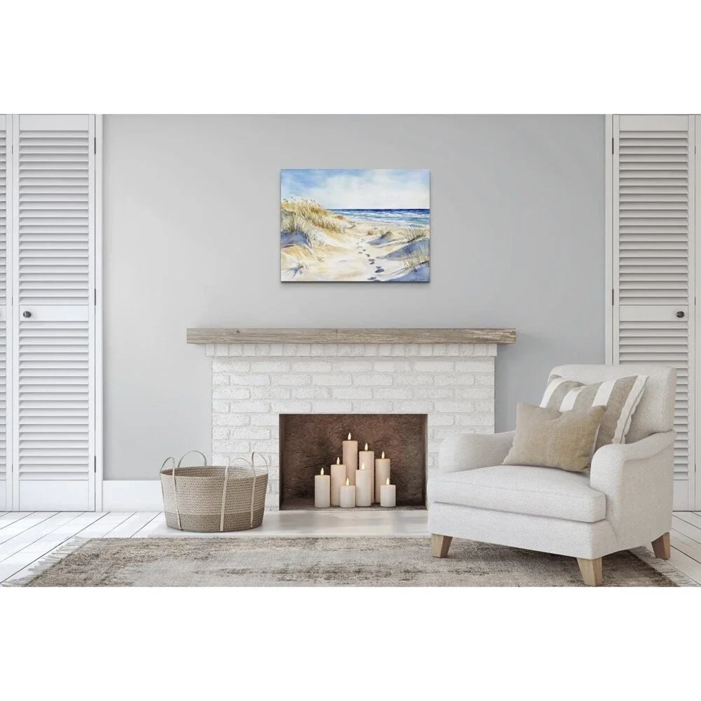 Coastal Dune Path Canvas Print - 11 tall x14 wide